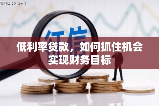 清流低利率贷款，如何抓住机会实现财务目标