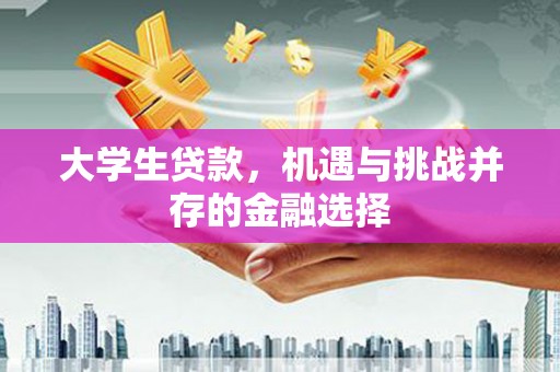清流大学生贷款，机遇与挑战并存的金融选择
