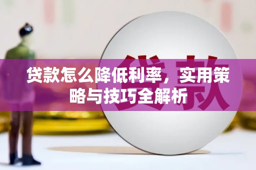 清流贷款怎么降低利率，实用策略与技巧全解析