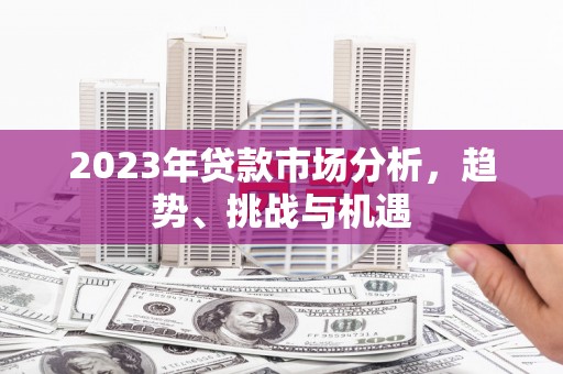 清流2023年贷款市场分析，趋势、挑战与机遇