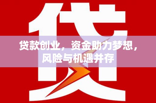 清流贷款创业，资金助力梦想，风险与机遇并存