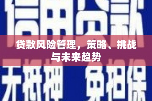 清流贷款风险管理，策略、挑战与未来趋势