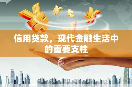 清流信用贷款，现代金融生活中的重要支柱