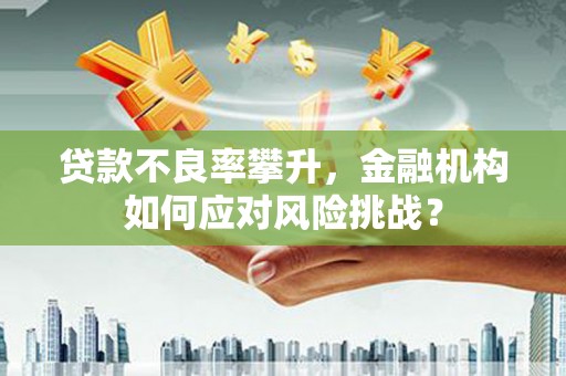 清流贷款不良率攀升，金融机构如何应对风险挑战？