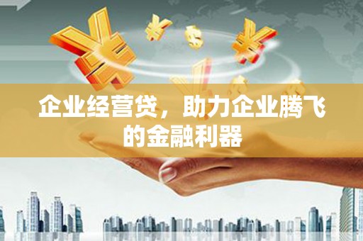 清流企业经营贷，助力企业腾飞的金融利器