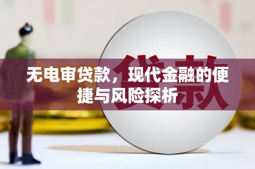清流无电审贷款，现代金融的便捷与风险探析