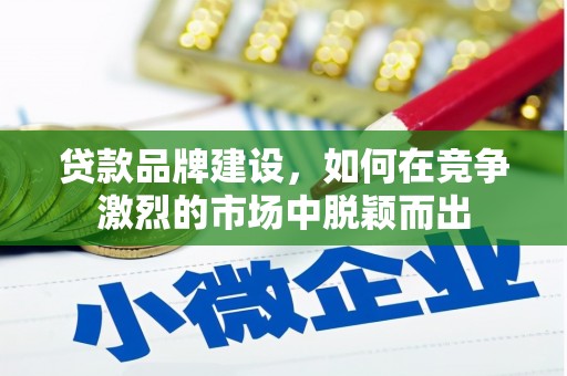 清流贷款品牌建设，如何在竞争激烈的市场中脱颖而出