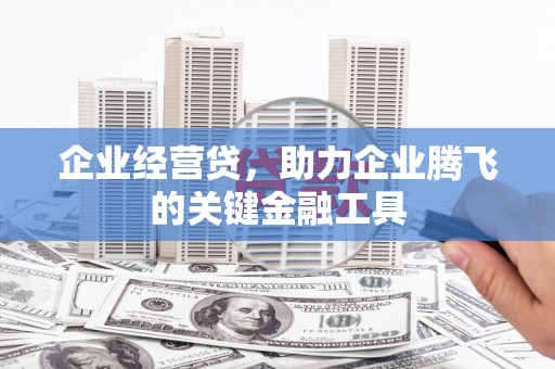 清流企业经营贷，助力企业腾飞的关键金融工具