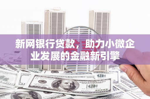 清流新网银行贷款，助力小微企业发展的金融新引擎