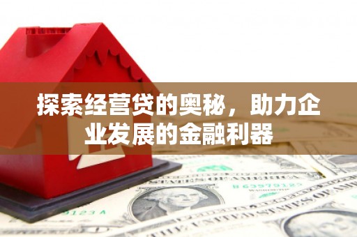 清流探索经营贷的奥秘，助力企业发展的金融利器