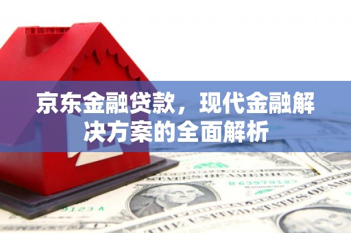 清流京东金融贷款，现代金融解决方案的全面解析