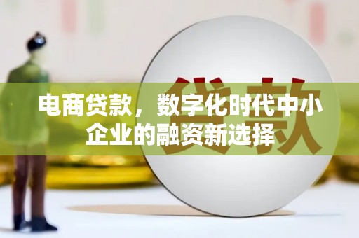 清流电商贷款，数字化时代中小企业的融资新选择