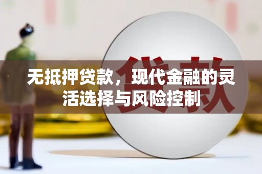 清流无抵押贷款，现代金融的灵活选择与风险控制