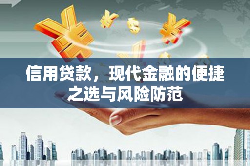 清流信用贷款，现代金融的便捷之选与风险防范