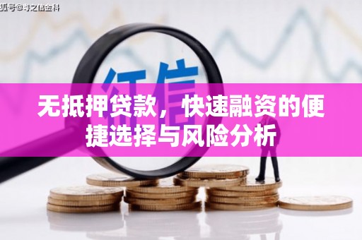 清流无抵押贷款，快速融资的便捷选择与风险分析