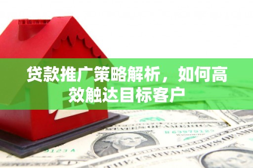 清流贷款推广策略解析，如何高效触达目标客户
