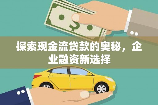 清流探索现金流贷款的奥秘，企业融资新选择