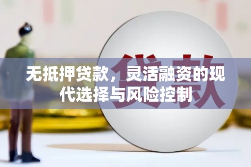 清流无抵押贷款，灵活融资的现代选择与风险控制
