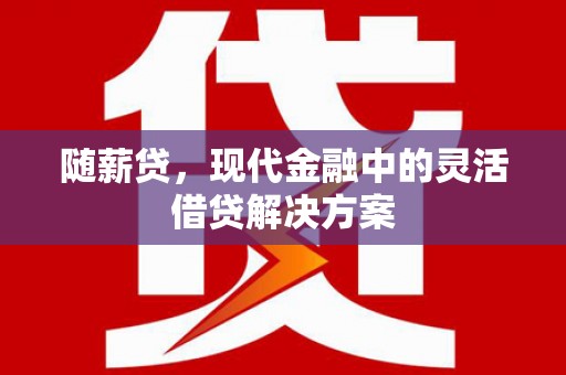 清流随薪贷，现代金融中的灵活借贷解决方案