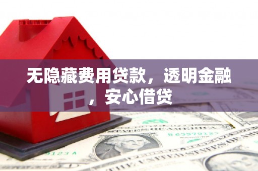 清流无隐藏费用贷款，透明金融，安心借贷
