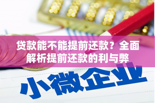 清流贷款能不能提前还款？全面解析提前还款的利与弊