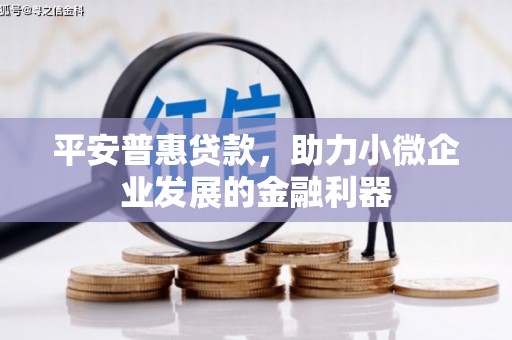 清流平安普惠贷款，助力小微企业发展的金融利器