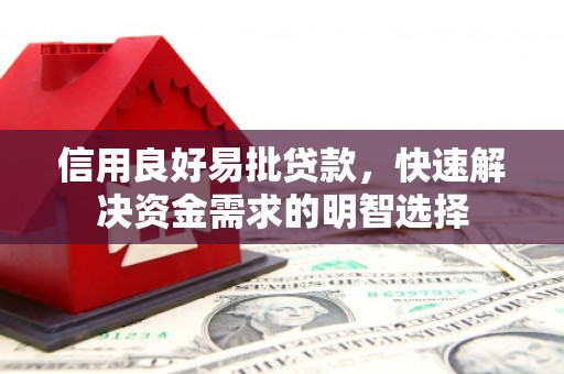 清流信用良好易批贷款，快速解决资金需求的明智选择