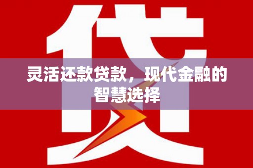 清流灵活还款贷款，现代金融的智慧选择