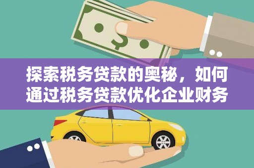 清流探索税务贷款的奥秘，如何通过税务贷款优化企业财务