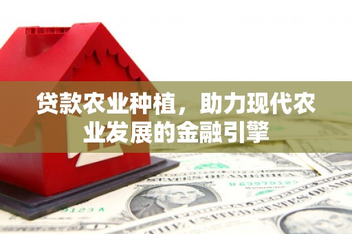 清流贷款农业种植，助力现代农业发展的金融引擎