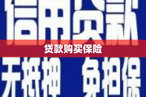 清流贷款购买保险