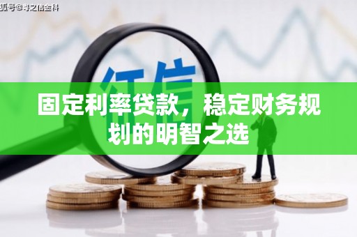 清流固定利率贷款，稳定财务规划的明智之选