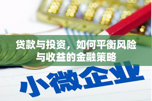 清流贷款与投资，如何平衡风险与收益的金融策略
