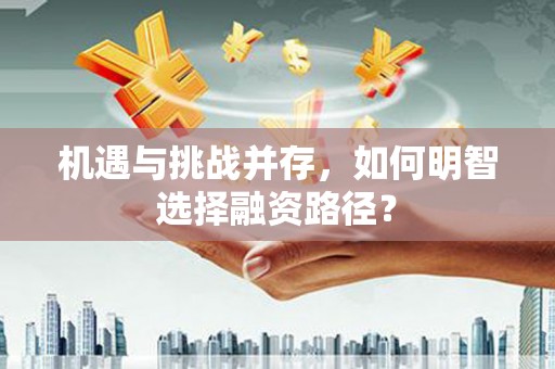 清流机遇与挑战并存，如何明智选择融资路径？