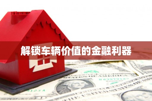 清流解锁车辆价值的金融利器
