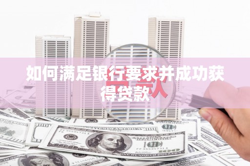清流如何满足银行要求并成功获得贷款