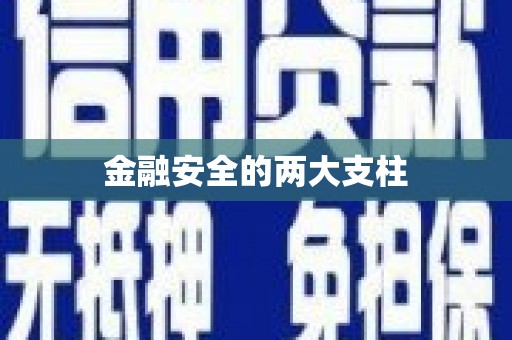 清流金融安全的两大支柱